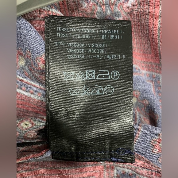 Balenciaga 2019 Convertible Paisley Asymmetrical Button-Up size FR 36 US 4 NWT - Picture 14 of 16